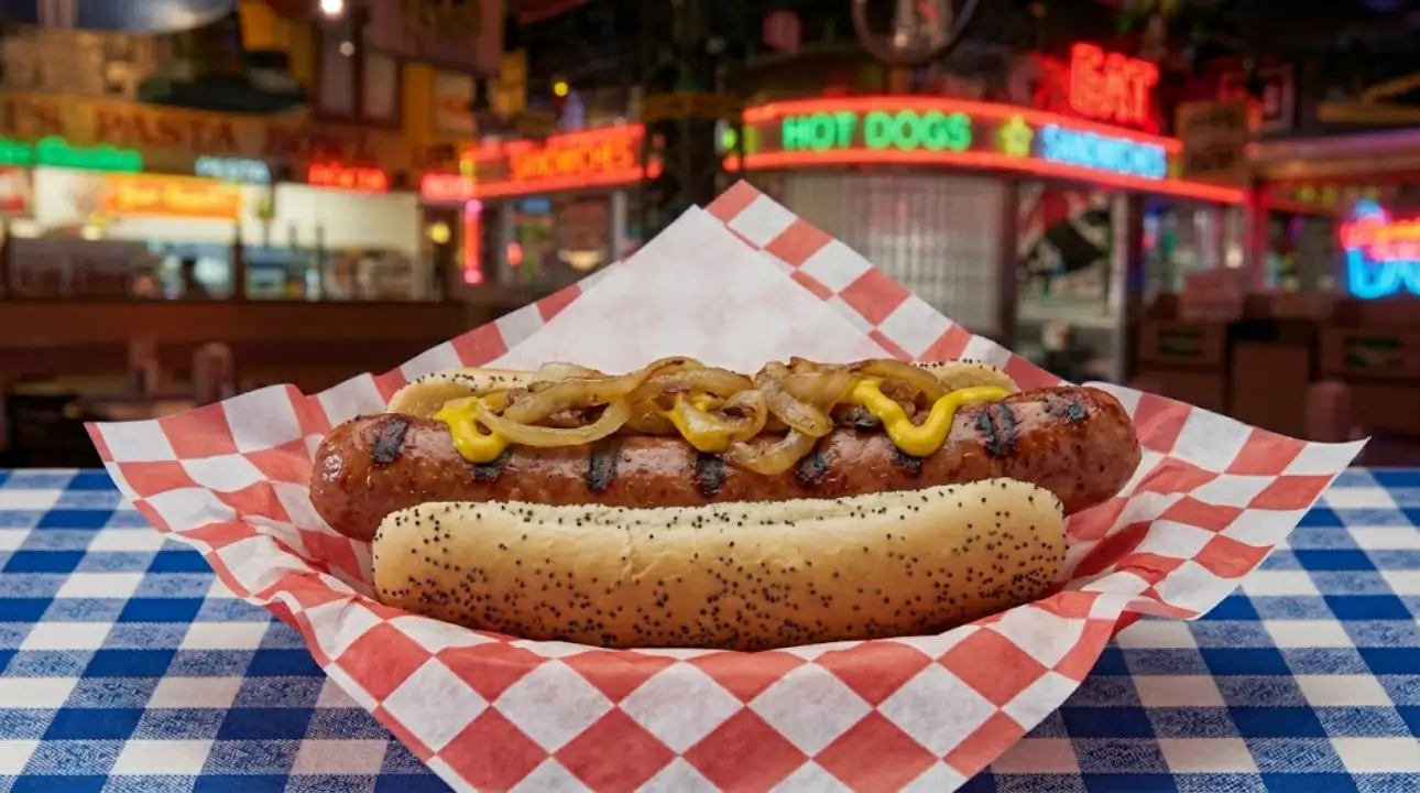 Char-Grilled Maxwell Street Polish Sausage